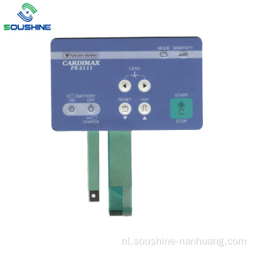 CardiMax FX-2111 elektrocardiograaf membraanschakelaar